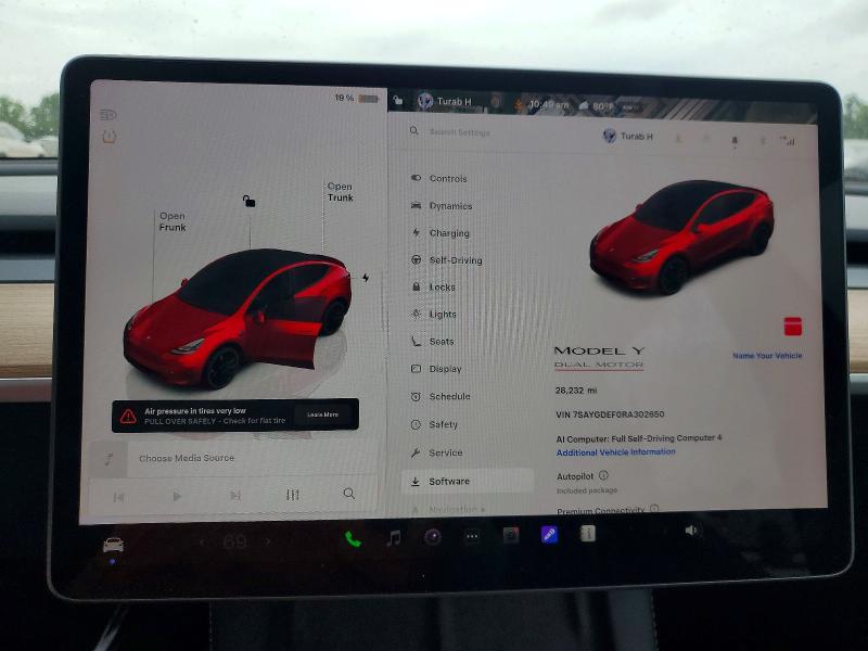 Aukcja sprzedaży 2024 Tesla Model Y, vin: 7SAYGDEF0RA302650, numer aukcji: 51031756