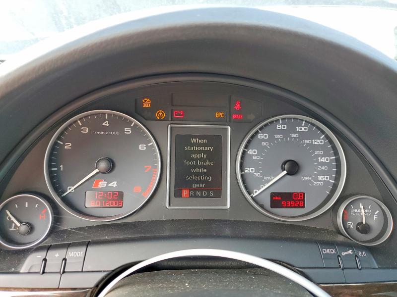 50835796 :رقم المزاد ، WAUPL68E44A190598 vin ، 2004 Audi S4 مزاد بيع