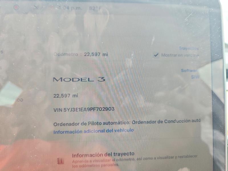 2023 Tesla Model 3 მანქანა იყიდება აუქციონზე, vin: 5YJ3E1EA9PF702903, აუქციონის ნომერი: 50705546