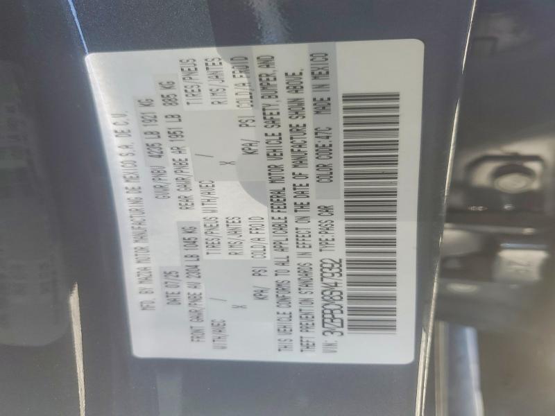 50132816 :رقم المزاد ، 3MZBPBCM8SM479392 vin ، 2025 Mazda 3 مزاد بيع