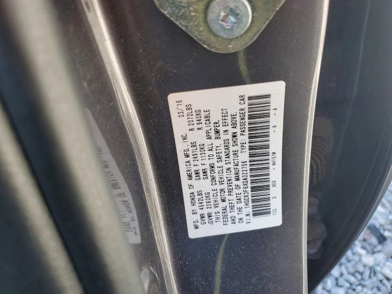 Продажа на аукционе авто 2016 Honda Accord, vin: 1HGCR3F8XGA022756, номер лота: 49884626