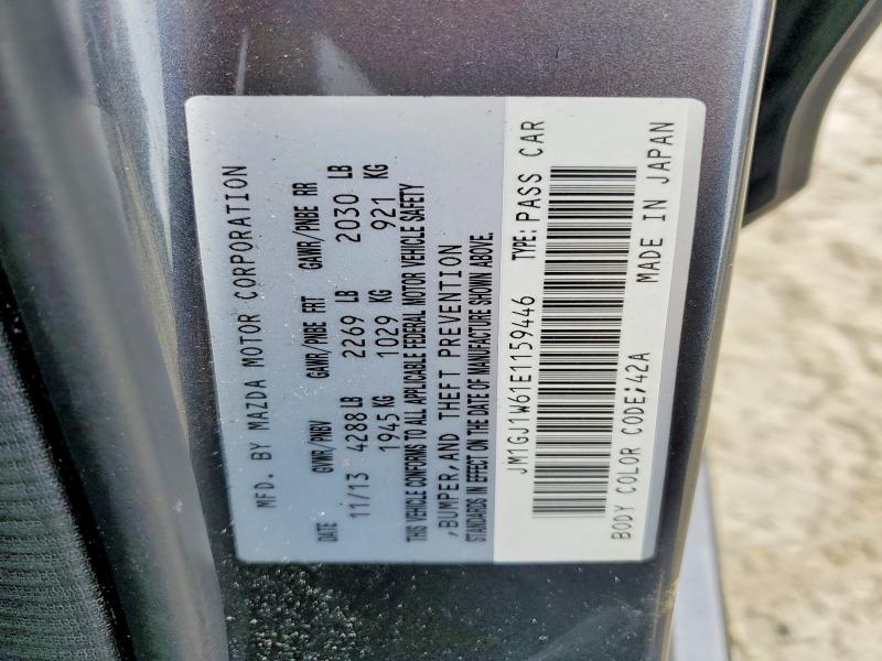 Продажа на аукционе авто 2014 Mazda 6, vin: JM1GJ1W61E1159446, номер лота: 45828756