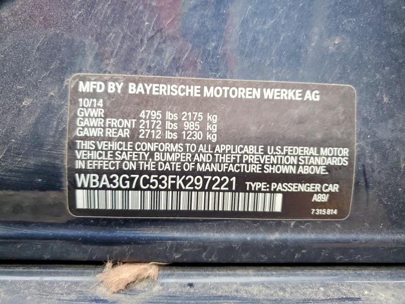 Продажа на аукционе авто 2015 Bmw 328, vin: WBA3G7C53FK297221, номер лота: 49149266