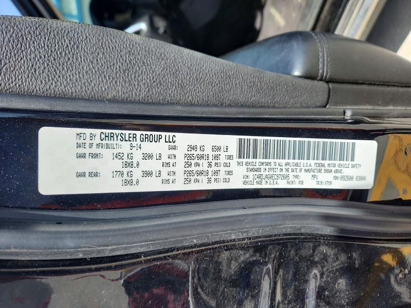 Aukcja sprzedaży 2014 Dodge Durango, vin: 1C4RDJAG0EC972605, numer aukcji: 49921126