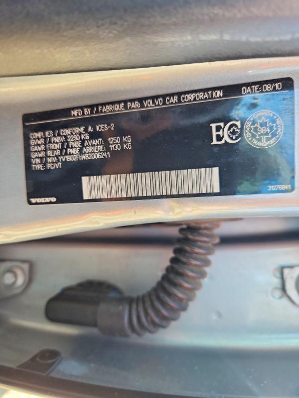 49629996 :رقم المزاد ، YV1902FH4B2006241 vin ، 2011 Volvo S60 مزاد بيع