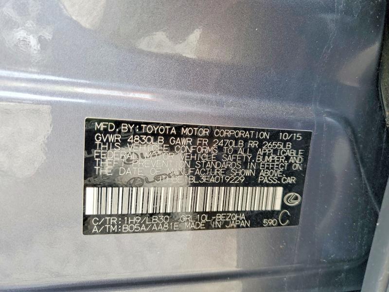 Продажа на аукционе авто 2015 Lexus Gs, vin: JTHBE1BL3FA019229, номер лота: 51789886