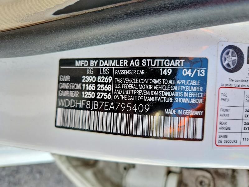 2014 Mercedes-benz E მანქანა იყიდება აუქციონზე, vin: WDDHF8JB7EA795409, აუქციონის ნომერი: 51860666
