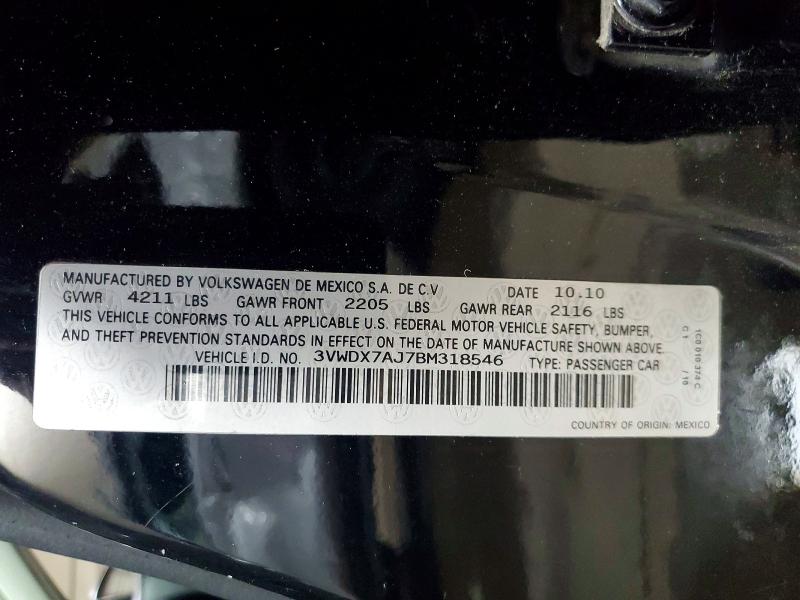 Aukcja sprzedaży 2011 Volkswagen Jetta, vin: 3VWDX7AJ7BM318546, numer aukcji: 51295336