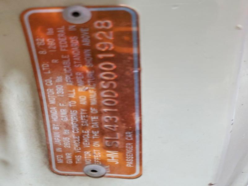 Продаж на аукціоні авто 1983 Honda Civic, vin: JHMSL4310DS001928, номер лоту: 49996836