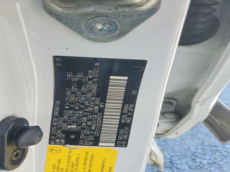 50048396 :رقم المزاد ، JTEEP21A250099279 vin ، 2005 Toyota Highlander مزاد بيع