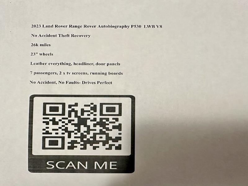 Продаж на аукціоні авто 2023 Land Rover Range Rover, vin: SALK1BE74PA043941, номер лоту: 51538826