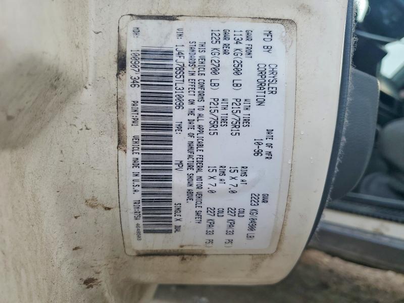 48405126 :رقم المزاد ، 1J4FJ78S5TL310096 vin ، 1996 Jeep Cherokee مزاد بيع