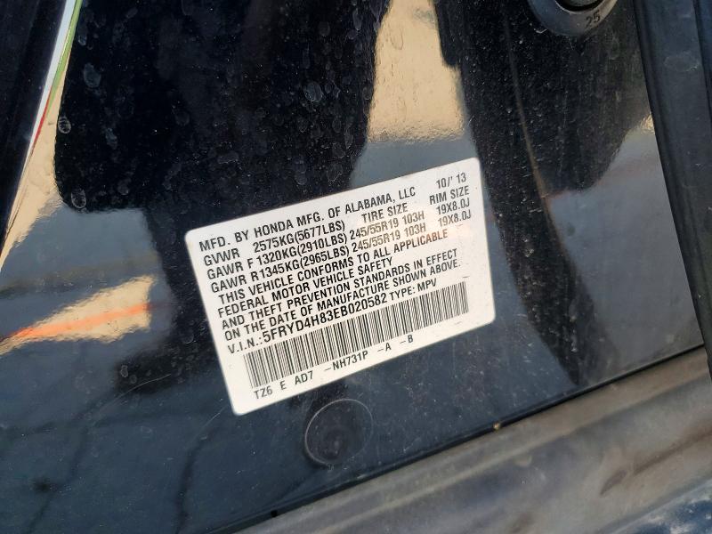 Продаж на аукціоні авто 2014 Acura Mdx, vin: 5FRYD4H83EB020582, номер лоту: 48982926