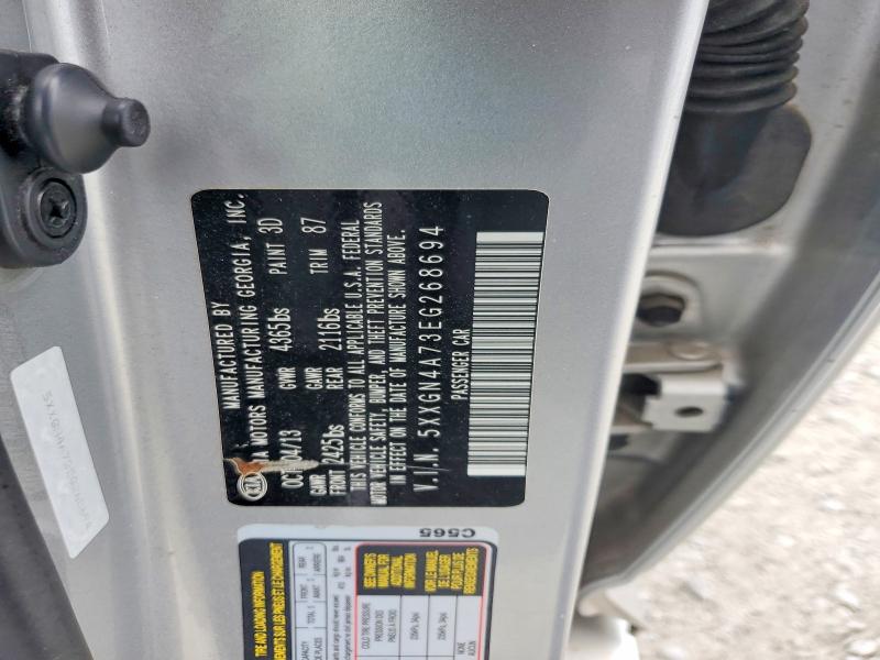 51280506 :رقم المزاد ، 5XXGN4A73EG268694 vin ، 2014 Kia Optima مزاد بيع