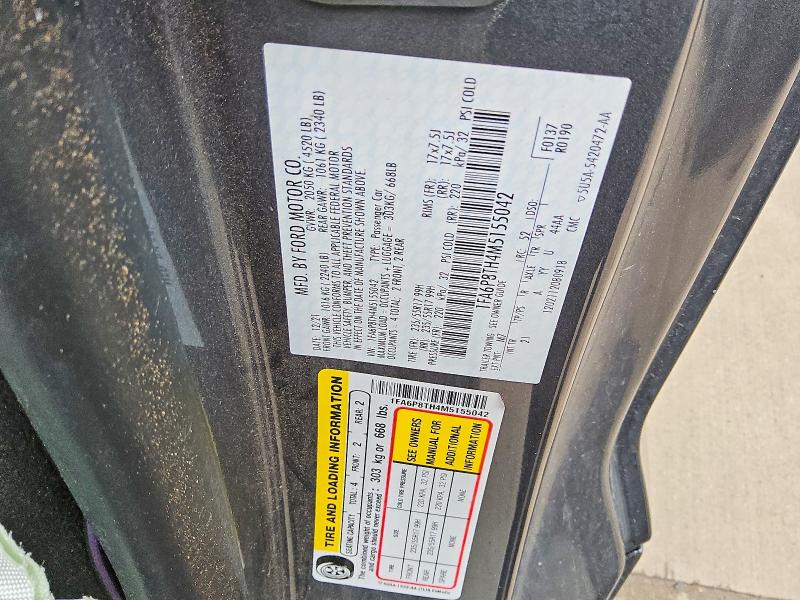 2021 Ford Mustang მანქანა იყიდება აუქციონზე, vin: 1FA6P8TH4M5155042, აუქციონის ნომერი: 50508866