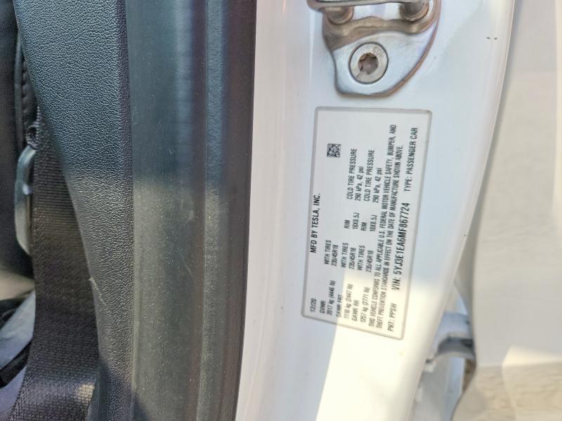 Продаж на аукціоні авто 2021 Tesla Model 3, vin: 5YJ3E1EA6MF867724, номер лоту: 48772736