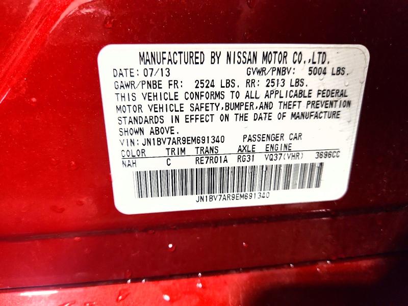 Продажа на аукционе авто 2014 Infiniti Q50, vin: JN1BV7AR9EM691340, номер лота: 50177906