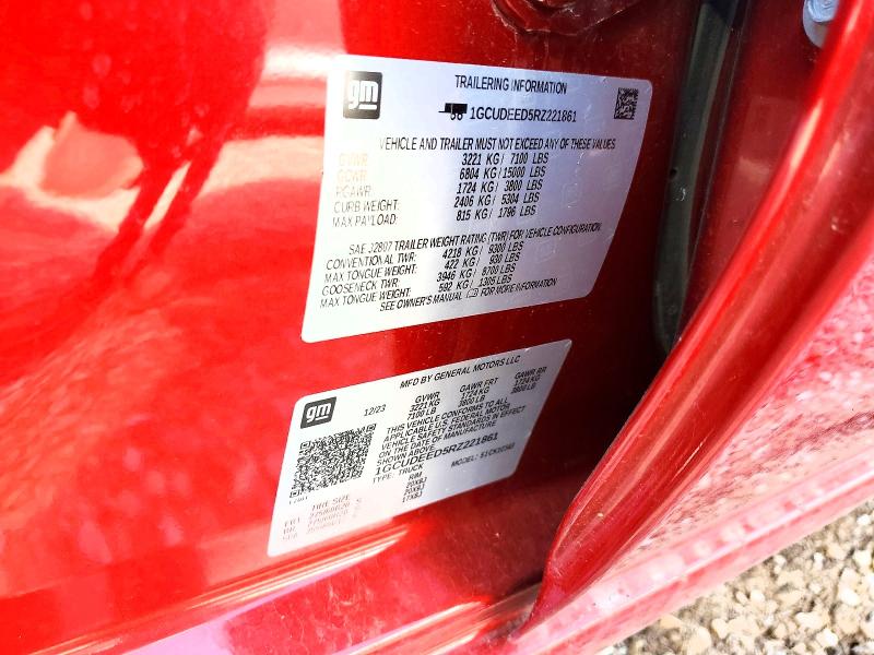 Продажа на аукционе авто 2024 Chevrolet Silverado, vin: 1GCUDEED5RZ221861, номер лота: 50285566