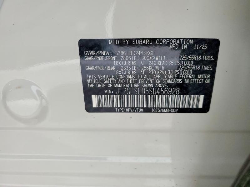 Продажа на аукционе авто 2025 Subaru Forester, vin: JF2SLSED5SH456928, номер лота: 49150356