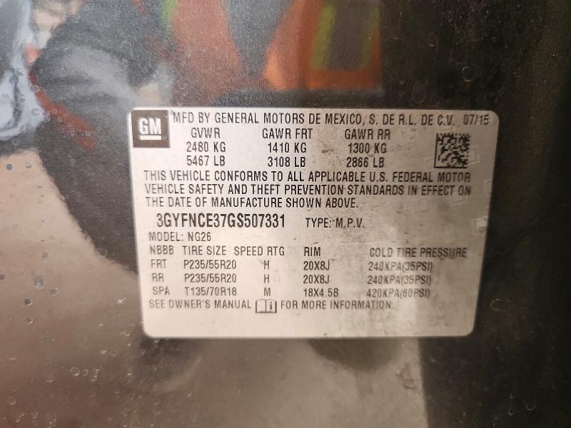 Продажа на аукционе авто 2016 Cadillac Srx, vin: 3GYFNCE37GS507331, номер лота: 50340696