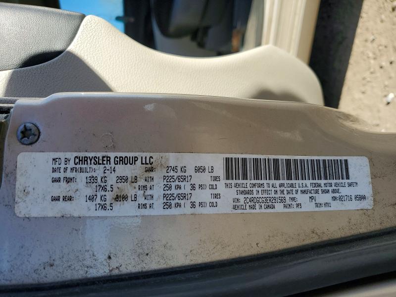 2014 Dodge Grand Caravan მანქანა იყიდება აუქციონზე, vin: 2C4RDGCG3ER291569, აუქციონის ნომერი: 51258996