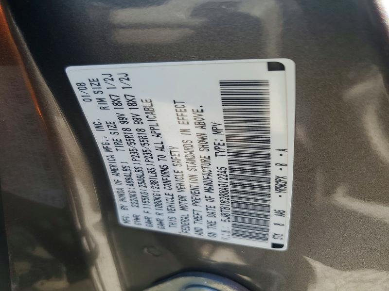 Продаж на аукціоні авто 2008 Acura Rdx, vin: 5J8TB18288A012245, номер лоту: 49718726
