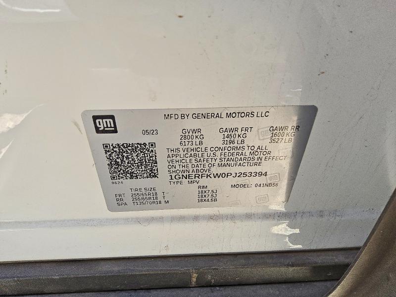 2023 Chevrolet Traverse მანქანა იყიდება აუქციონზე, vin: 1GNERFKW0PJ253394, აუქციონის ნომერი: 49000426