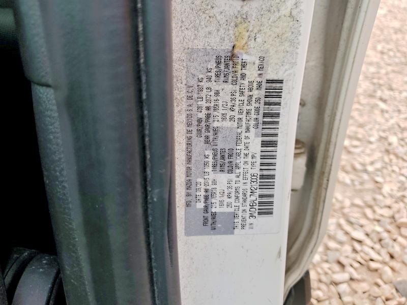 2021 Mazda Cx-30 მანქანა იყიდება აუქციონზე, vin: 3MVDMBAL7MM213006, აუქციონის ნომერი: 50484986