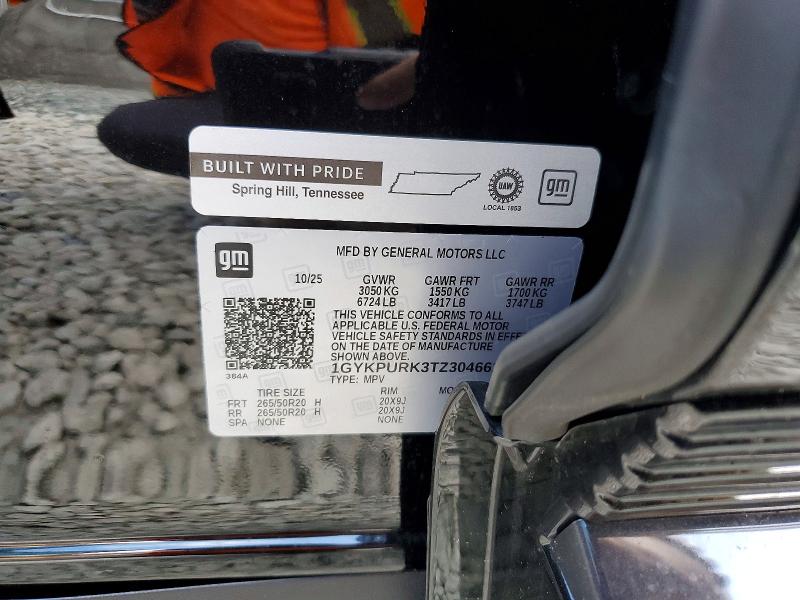 Aukcja sprzedaży 2026 Cadillac Lyriq, vin: 1GYKPURK3TZ304661, numer aukcji: 48590786