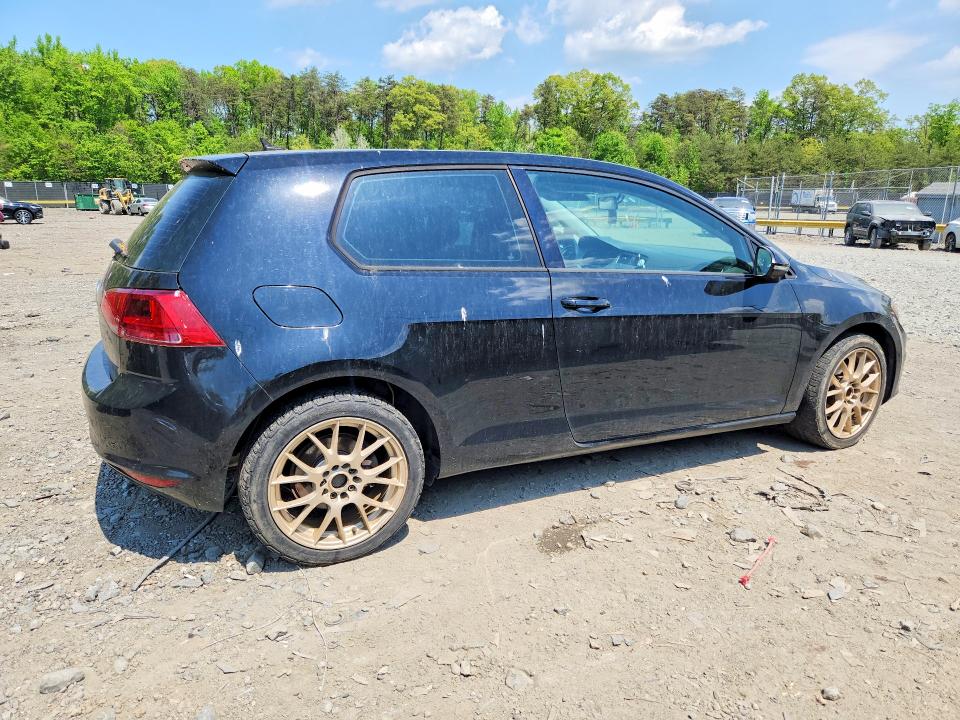 Продажа на аукционе авто 2015 Volkswagen Golf, vin: 3VW817AU0FM023727, номер лота: 50678396