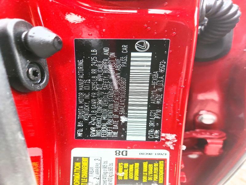 2025 Lexus Es 300h მანქანა იყიდება აუქციონზე, vin: 58AEA1C1XSU065807, აუქციონის ნომერი: 48571756