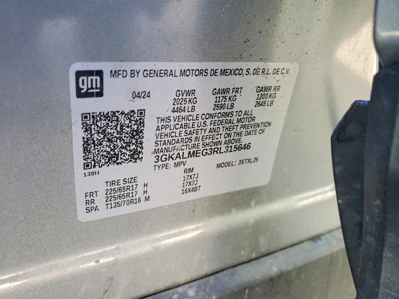 Aukcja sprzedaży 2024 Gmc Terrain, vin: 3GKALMEG3RL315646, numer aukcji: 51152156