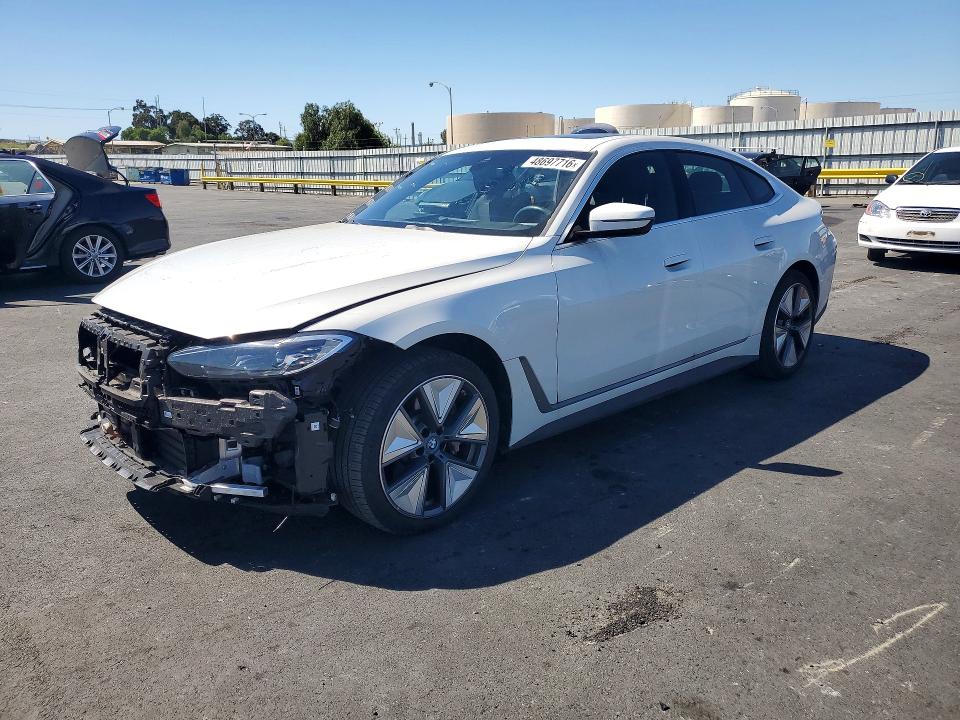 2024 Bmw I4 მანქანა იყიდება აუქციონზე, vin: WBY43AW08RFS74593, აუქციონის ნომერი: 48697716