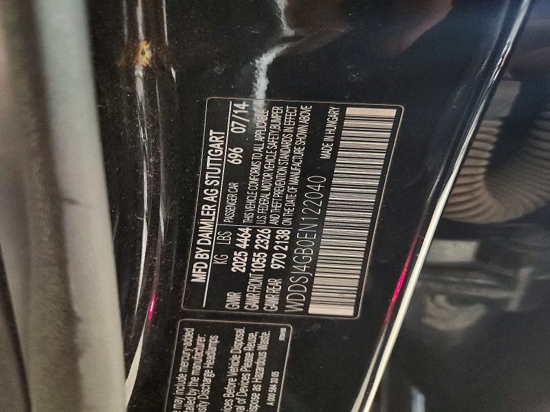 49811446 :رقم المزاد ، WDDSJ4GB0EN122040 vin ، 2014 Mercedes-benz Cla مزاد بيع