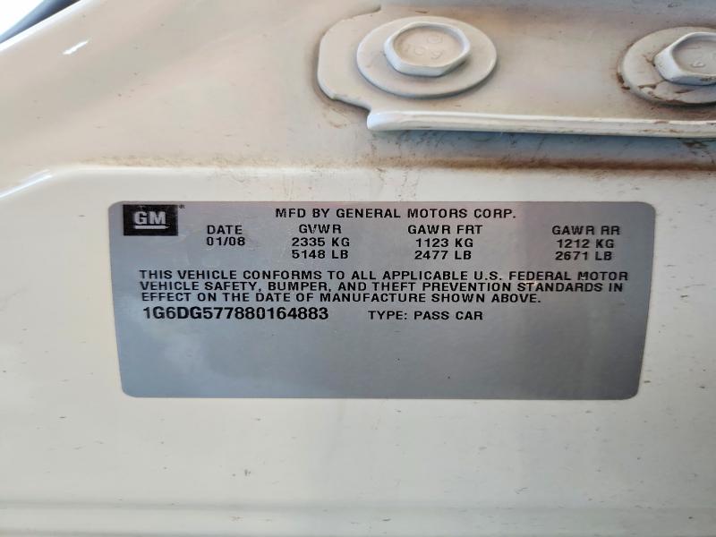 Продажа на аукционе авто 2008 Cadillac Cts, vin: 1G6DG577880164883, номер лота: 50799126