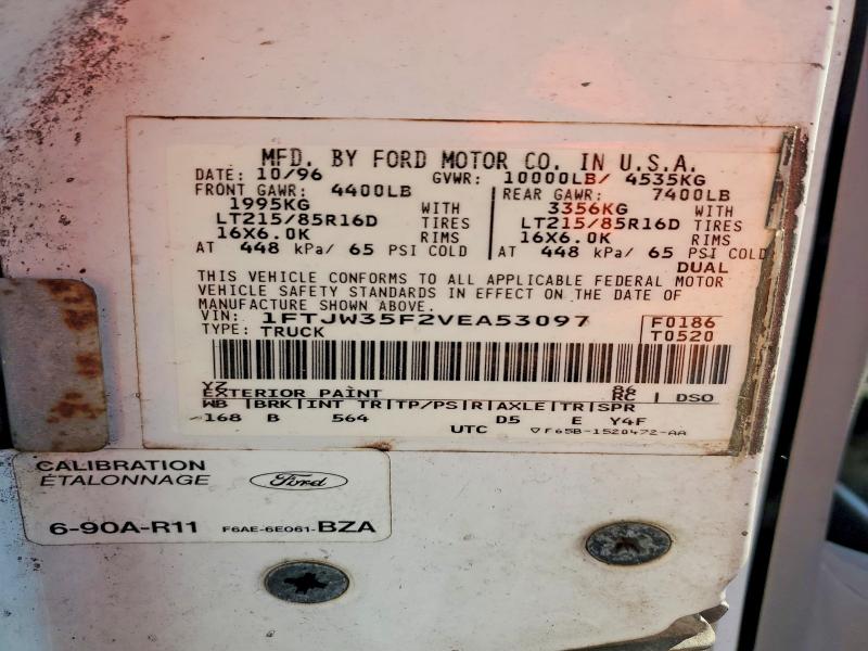 Продаж на аукціоні авто 1997 Ford F350, vin: 1FTJW35F2VEA53097, номер лоту: 49803846