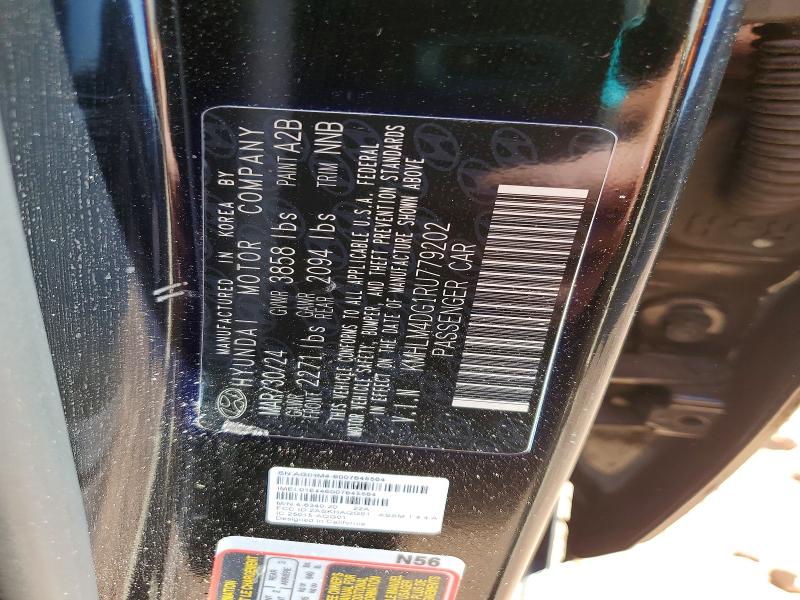 Aukcja sprzedaży 2024 Hyundai Elantra, vin: KMHLM4DG1RU779202, numer aukcji: 49834676