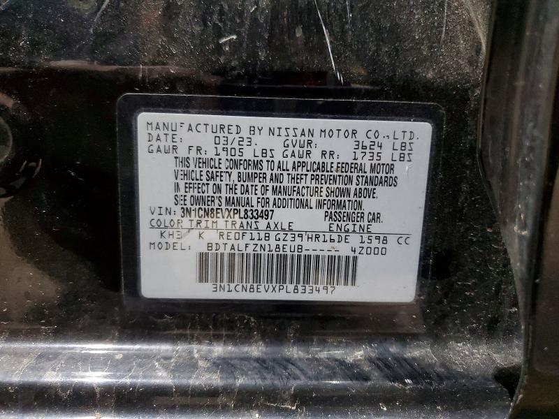 Aukcja sprzedaży 2023 Nissan Versa, vin: 3N1CN8EVXPL833497, numer aukcji: 49636296