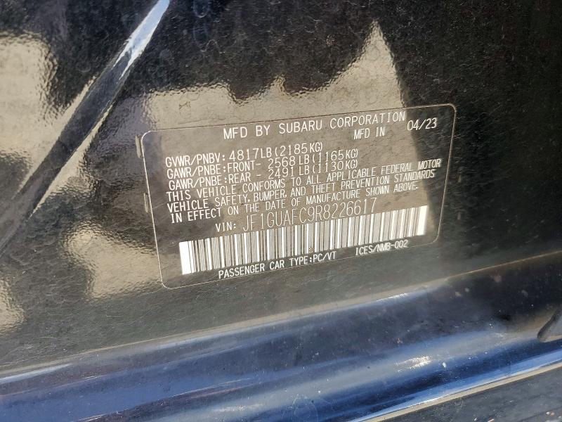 Aukcja sprzedaży 2024 Subaru Impreza, vin: JF1GUAFC9R8226617, numer aukcji: 48539846