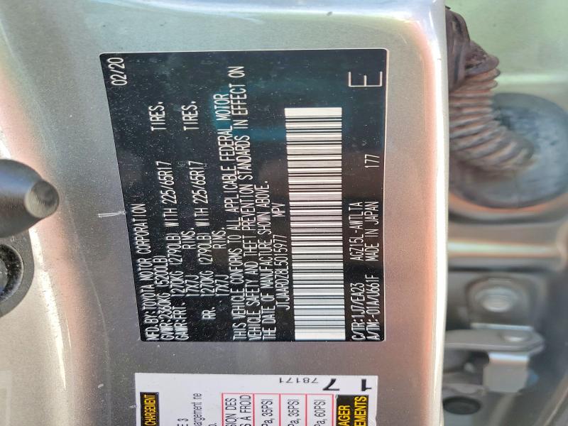 Aukcja sprzedaży 2020 Lexus Nx 300, vin: JTJAARDZ8L5015977, numer aukcji: 50500316