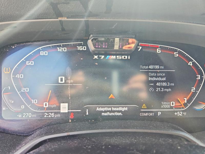 50469786 :رقم المزاد ، 5UXCX6C00N9J04917 vin ، 2022 Bmw X7 مزاد بيع