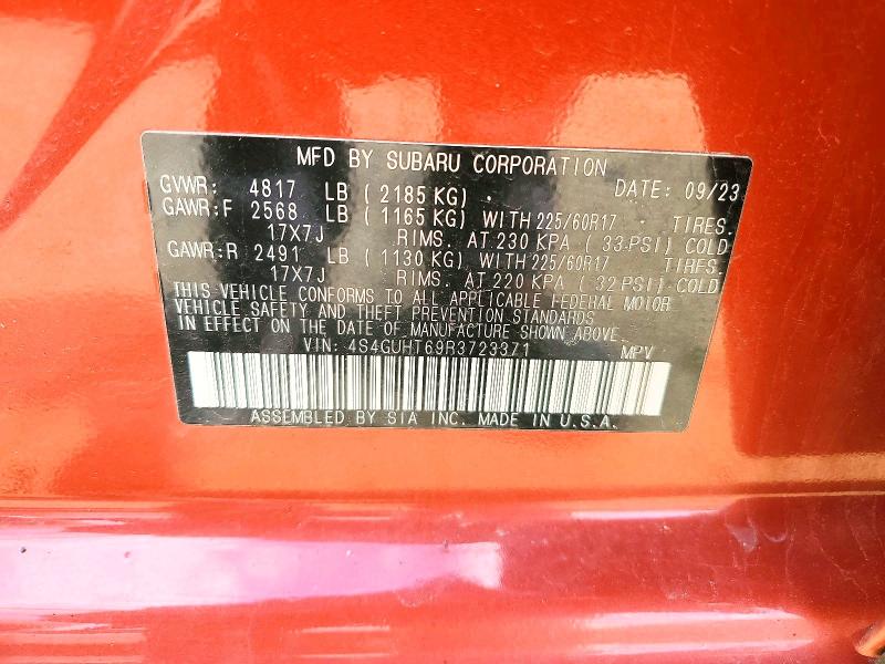 48706166 :رقم المزاد ، 4S4GUHT69R3723371 vin ، 2024 Subaru Crosstrek مزاد بيع