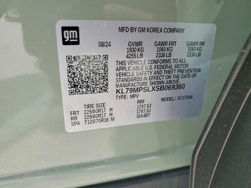 Продаж на аукціоні авто 2025 Chevrolet Trailblazer, vin: KL79MPSLXSB069360, номер лоту: 49710396