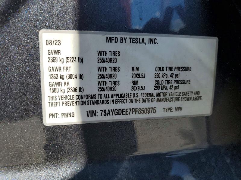 Aukcja sprzedaży 2023 Tesla Model Y, vin: 7SAYGDEE7PF850975, numer aukcji: 48983696