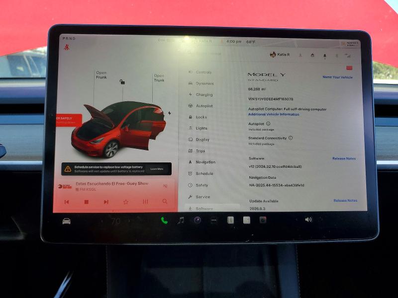 48596276 :رقم المزاد ، 5YJYGDED4MF163078 vin ، 2021 Tesla Model Y مزاد بيع