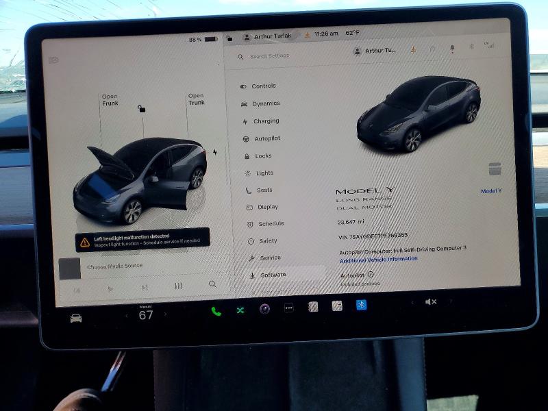 Продажа на аукционе авто 2023 Tesla Model Y, vin: 7SAYGDEE7PF789353, номер лота: 48943306