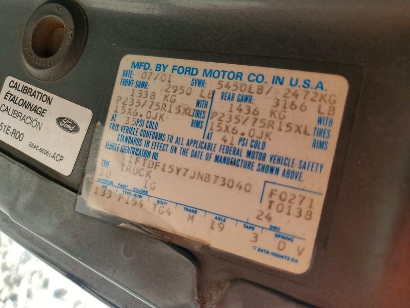1988 Ford F150 მანქანა იყიდება აუქციონზე, vin: 1FTDF15Y7JNB73040, აუქციონის ნომერი: 48619416