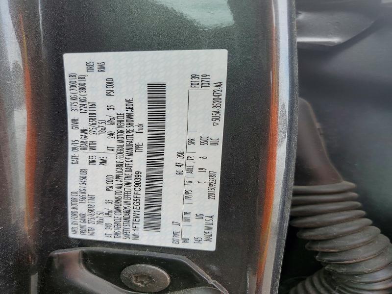 Aukcja sprzedaży 2015 Ford F150, vin: 1FTEW1EG5FFC90399, numer aukcji: 49958166