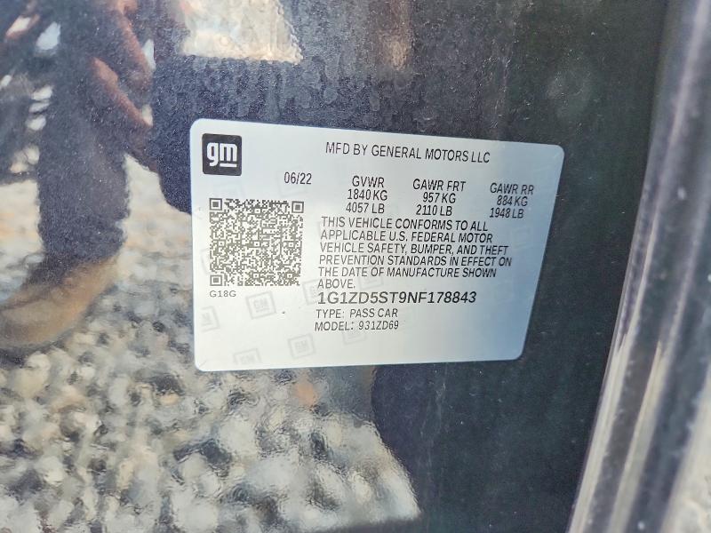 Продажа на аукционе авто 2022 Chevrolet Malibu, vin: 1G1ZD5ST9NF178843, номер лота: 51964676