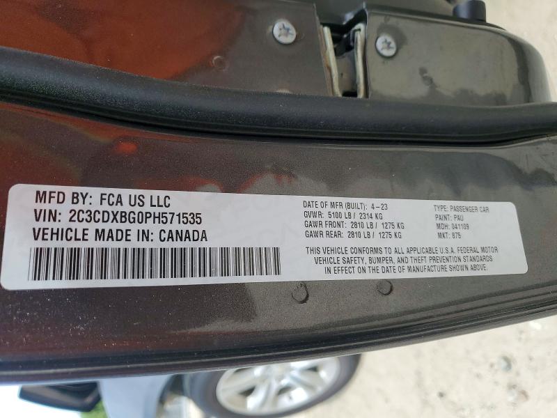 Продаж на аукціоні авто 2023 Dodge Charger, vin: 2C3CDXBG0PH571535, номер лоту: 50508006
